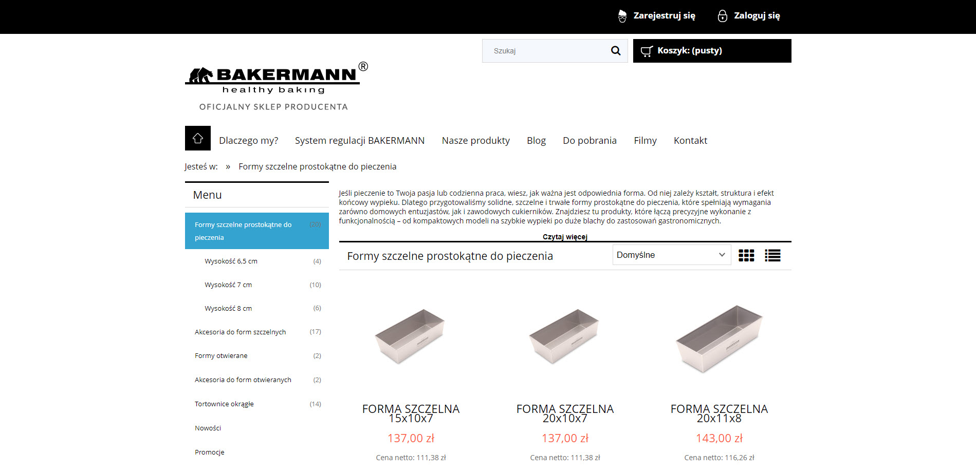 Domowe wypieki vs. gastronomia - te same blaszki, inne wymagania