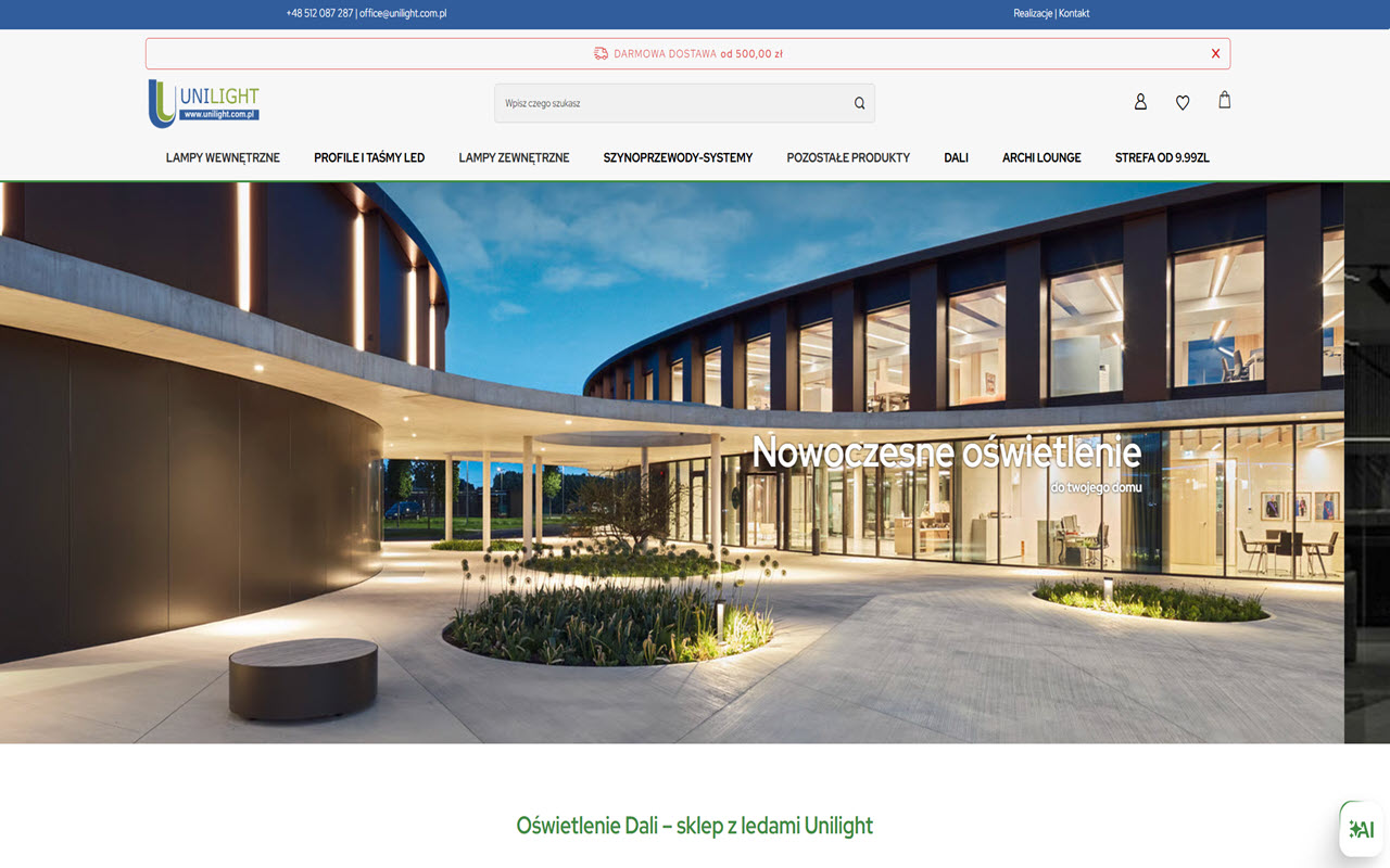 Jak wybrać sprawdzony sklep z LED do oświetlenia wnętrz i elewacji?